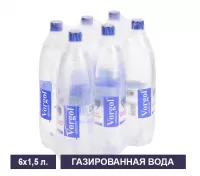 Природная артезианская питьевая вода «Воргольская» газированная 1,5л. картинки