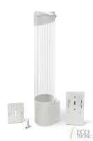 Держатель для стаканов Ecotronic (супер магнит+шурупы) мод.001 белый картинки